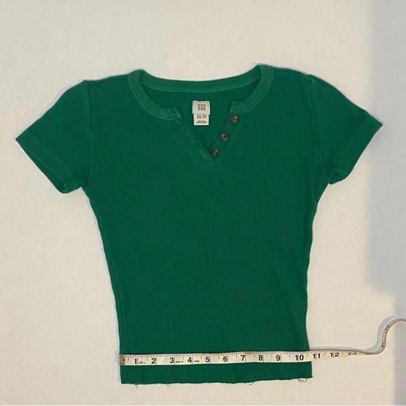 BDG Urban Outfitters Waffle Tee Green - Picture 5 of 5